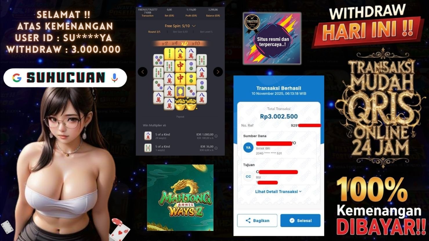 SUHUCUAN JACKPOT SLOT MAHJONG WAYS 2